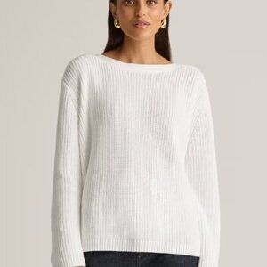 Quince Organic Cotton Fisherman Boatneck Sweater